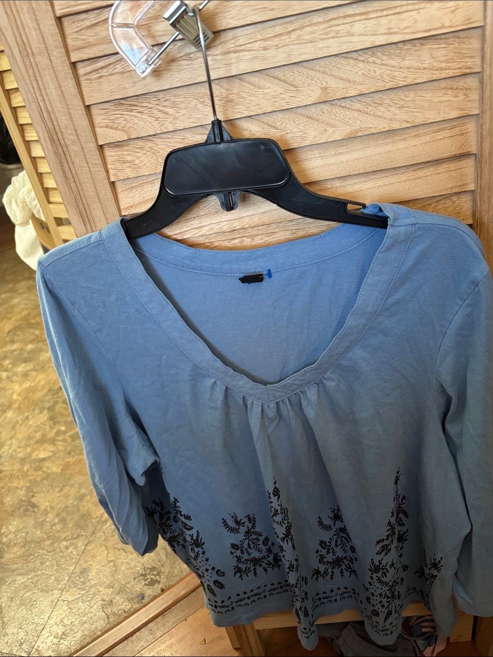 Women’s Blue Scoop Neck
Top 3X